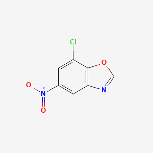 molecular formula C7H3ClN2O3 B11810163 7-Chloro-5-nitrobenzo[d]oxazole 