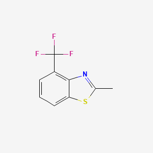 molecular formula C9H6F3NS B11810169 2-Methyl-4-(trifluoromethyl)benzo[d]thiazole 