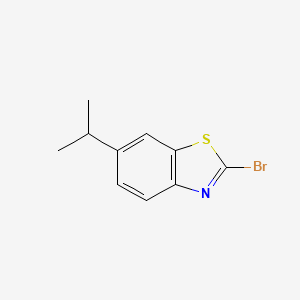 molecular formula C10H10BrNS B11810234 2-Bromo-6-isopropylbenzo[d]thiazole 