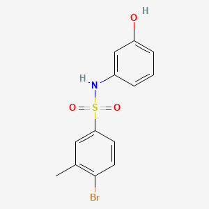4-bromo-N-(3-hydroxyphenyl)-3-methylbenzenesulfonamide