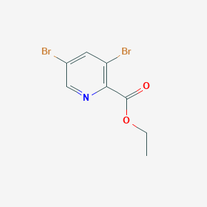 molecular formula C8H7Br2NO2 B11810278 Ethyl 3,5-dibromopicolinate 