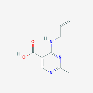molecular formula C9H11N3O2 B11810281 4-(Allylamino)-2-methylpyrimidine-5-carboxylic acid 