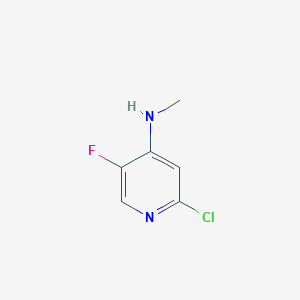 molecular formula C6H6ClFN2 B11810286 2-Chloro-5-fluoro-N-methylpyridin-4-amine 