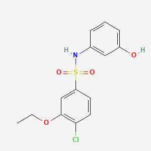 4-chloro-3-ethoxy-N-(3-hydroxyphenyl)benzenesulfonamide