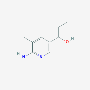 molecular formula C10H16N2O B11810338 1-(5-Methyl-6-(methylamino)pyridin-3-yl)propan-1-ol 
