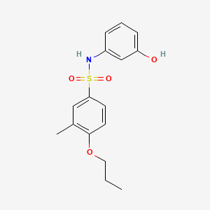 N-(3-hydroxyphenyl)-3-methyl-4-propoxybenzenesulfonamide