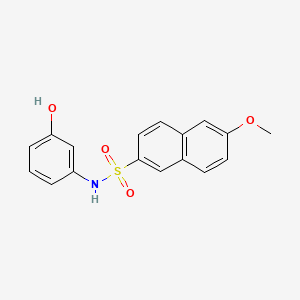 N-(3-hydroxyphenyl)-6-methoxy-2-naphthalenesulfonamide