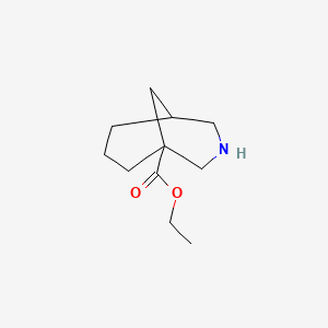 molecular formula C11H19NO2 B11810446 Ethyl 3-azabicyclo[3.3.1]nonane-1-carboxylate 