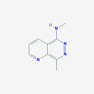 molecular formula C9H10N4 B11810452 N,8-Dimethylpyrido[2,3-d]pyridazin-5-amine 