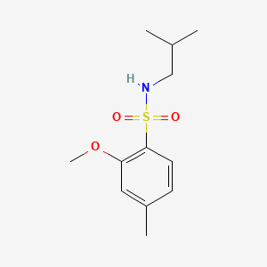 molecular formula C12H19NO3S B1181047 N-isobutyl-2-methoxy-4-methylbenzenesulfonamide 