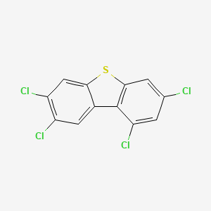 molecular formula C12H4Cl4S B11810514 Dibenzothiophene, 1,3,7,8-tetrachloro- CAS No. 134705-52-5