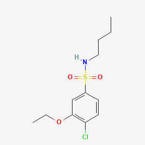 molecular formula C12H18ClNO3S B1181061 N-butyl-4-chloro-3-ethoxybenzenesulfonamide 