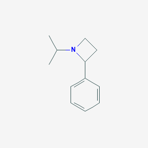 molecular formula C12H17N B118107 1-Isopropyl-2-phenylazetidine CAS No. 156370-50-2