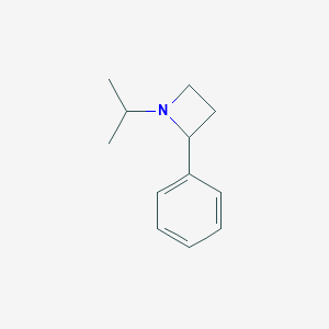 molecular formula C12H17N B118107 N-isopropyl-2-phenylazetidine CAS No. 156370-50-2