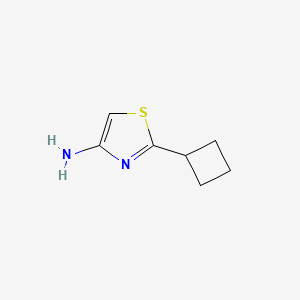 molecular formula C7H10N2S B11810718 2-Cyclobutylthiazol-4-amine 