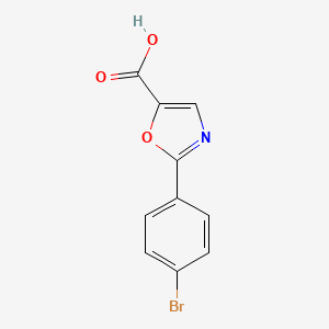molecular formula C10H6BrNO3 B11810727 2-(4-Bromophenyl)oxazole-5-carboxylic acid 