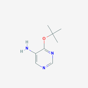 molecular formula C8H13N3O B11810754 4-(tert-Butoxy)pyrimidin-5-amine 