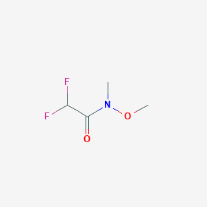 molecular formula C4H7F2NO2 B118109 2,2-Difluoro-n-methoxy-n-methylacetamide CAS No. 142492-01-1