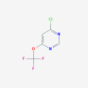 molecular formula C5H2ClF3N2O B11810987 4-Chloro-6-(trifluoromethoxy)pyrimidine 
