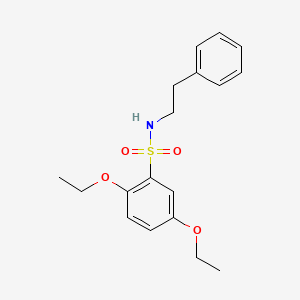 2,5-diethoxy-N-(2-phenylethyl)benzenesulfonamide