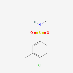 molecular formula C9H12ClNO2S B1181113 4-chloro-N-ethyl-3-methylbenzenesulfonamide 