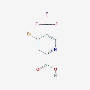 molecular formula C7H3BrF3NO2 B11811248 4-Bromo-5-(trifluoromethyl)picolinic acid 
