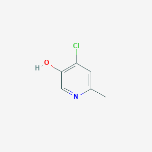 molecular formula C6H6ClNO B11811294 4-Chloro-5-hydroxy-2-methylpyridine CAS No. 1261811-68-0