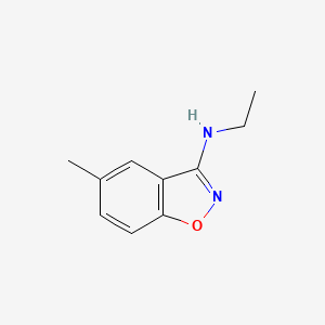 molecular formula C10H12N2O B11811379 N-Ethyl-5-methylbenzo[d]isoxazol-3-amine 