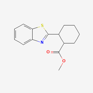 molecular formula C15H17NO2S B11811559 Methyl 2-(benzo[d]thiazol-2-yl)cyclohexanecarboxylate 