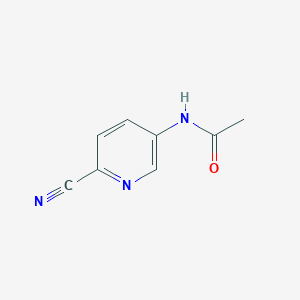 molecular formula C8H7N3O B11811585 N-(6-cyanopyridin-3-yl)acetamide 
