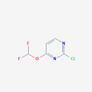 molecular formula C5H3ClF2N2O B11811624 2-Chloro-4-(difluoromethoxy)pyrimidine CAS No. 1261598-55-3