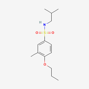molecular formula C14H23NO3S B1181164 N-isobutyl-3-methyl-4-propoxybenzenesulfonamide 