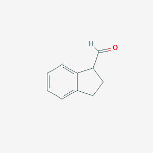 molecular formula C10H10O B118117 2,3-dihydro-1H-indene-1-carbaldehyde CAS No. 155932-36-8