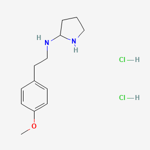 molecular formula C13H22Cl2N2O B11811704 N-(4-Methoxyphenethyl)pyrrolidin-2-amine dihydrochloride 