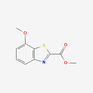 molecular formula C10H9NO3S B11811789 Methyl 7-methoxybenzo[d]thiazole-2-carboxylate 