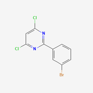molecular formula C10H5BrCl2N2 B11811805 2-(3-Bromophenyl)-4,6-dichloropyrimidine 