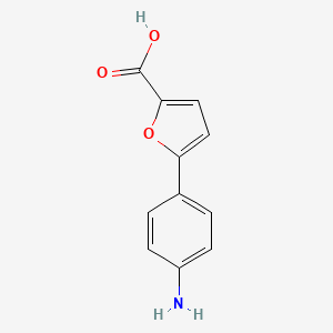 molecular formula C11H9NO3 B11811844 5-(4-Aminophenyl)furan-2-carboxylic acid 