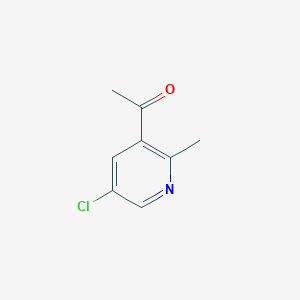 molecular formula C8H8ClNO B11811956 1-(5-Chloro-2-methylpyridin-3-yl)ethanone 