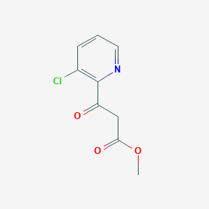 molecular formula C9H8ClNO3 B11811995 Methyl 3-(3-chloropyridin-2-yl)-3-oxopropanoate 