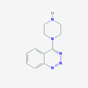 molecular formula C11H13N5 B11812063 4-(Piperazin-1-yl)benzo[d][1,2,3]triazine 