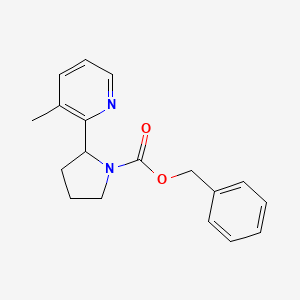 molecular formula C18H20N2O2 B11812066 Benzyl 2-(3-methylpyridin-2-yl)pyrrolidine-1-carboxylate 