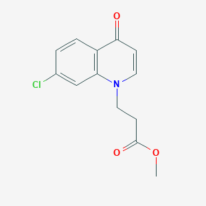 molecular formula C13H12ClNO3 B11812444 Methyl 3-(7-chloro-4-oxoquinolin-1(4H)-yl)propanoate 