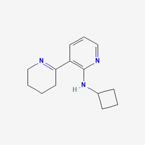 molecular formula C14H19N3 B11812460 N-Cyclobutyl-3,4,5,6-tetrahydro-[2,3'-bipyridin]-2'-amine 