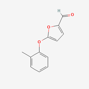molecular formula C12H10O3 B11812511 5-(o-Tolyloxy)furan-2-carbaldehyde 