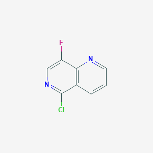 molecular formula C18H25FN3O5PS B1181255 5-Chloro-8-fluoro-1,6-naphthyridine CAS No. 1374652-06-8