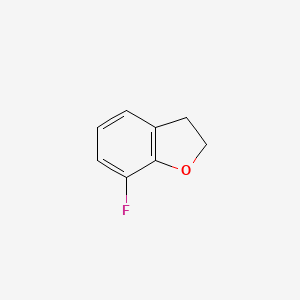 molecular formula C8H7FO B11812557 7-Fluoro-2,3-dihydrobenzofuran 