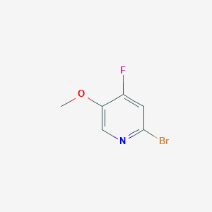 molecular formula C6H5BrFNO B11812572 2-Bromo-4-fluoro-5-methoxypyridine CAS No. 1256789-02-2