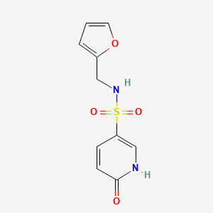 molecular formula C10H10N2O4S B11812684 N-(Furan-2-ylmethyl)-6-oxo-1,6-dihydropyridine-3-sulfonamide 