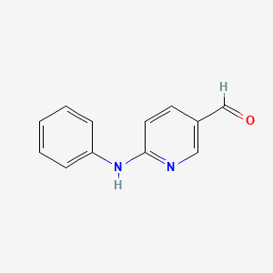 molecular formula C12H10N2O B11812779 6-(Phenylamino)nicotinaldehyde 