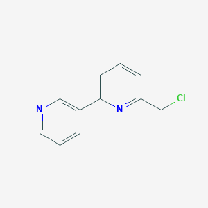 molecular formula C11H9ClN2 B11812882 6-(Chloromethyl)-2,3'-bipyridine 